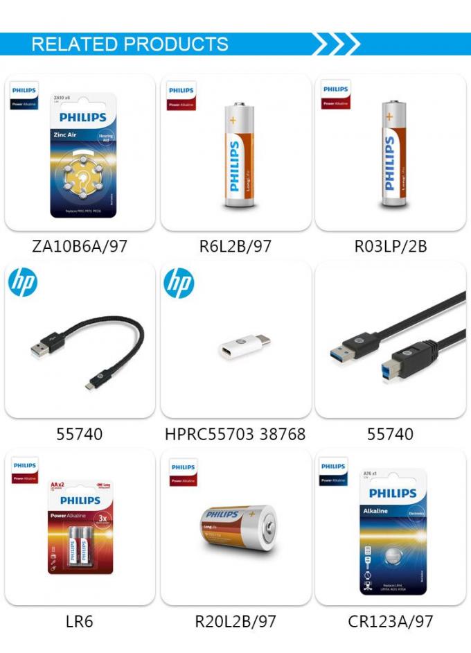 CR2032 نقره ای لیتیوم Minicells باتری فیلیپس برای دستگاه های کوچک 2