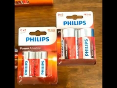 باتری خشک 1.5 ولتی PHILIPS C باتری های قلیایی 7500 میلی آمپر ساعتی برای کنترل از راه دور چراغ قوه