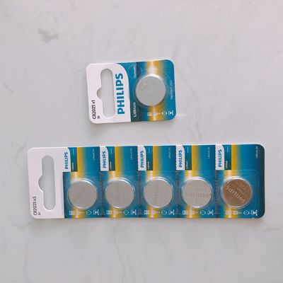 Environmental Friendly Philips CR2025 Button Battery BSCI Certificate